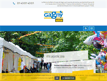 Tablet Screenshot of gagny.fr